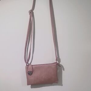 Elegant Pink Crossbody Bag